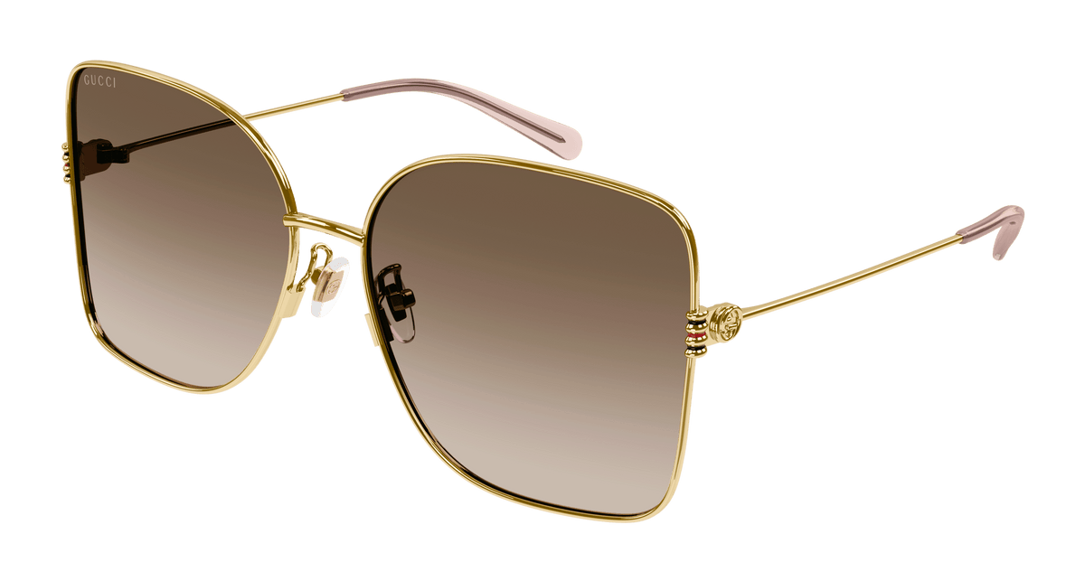 Gucci GG1282SA Sunglasses - Gold / Brown (003)