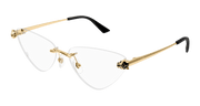 Cartier CT0448O Eyeglasses - Gold / Transparent (001)