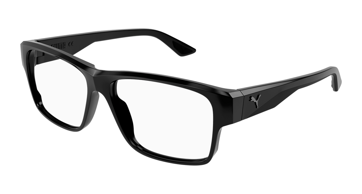 Puma PU0408O Eyeglasses - Black / Transparent (001)