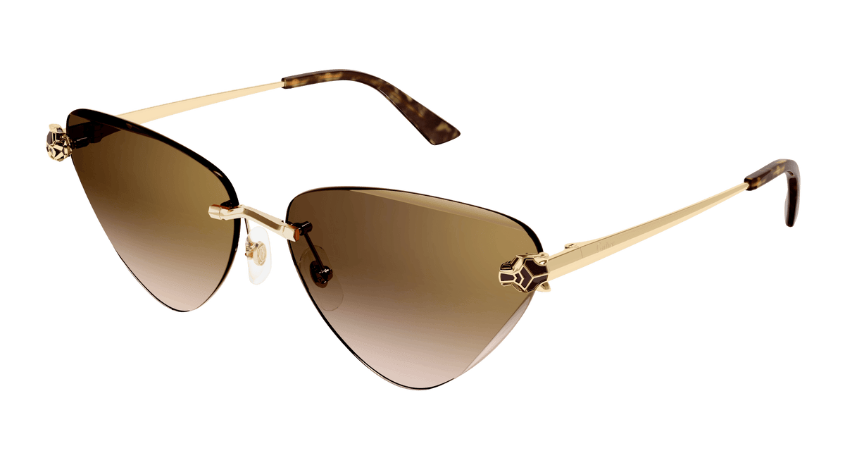 Cartier CT0399S Sunglasses - Gold / Brown (002)