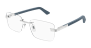 Cartier CT0411O Eyeglasses - Silver / Transparent (004)