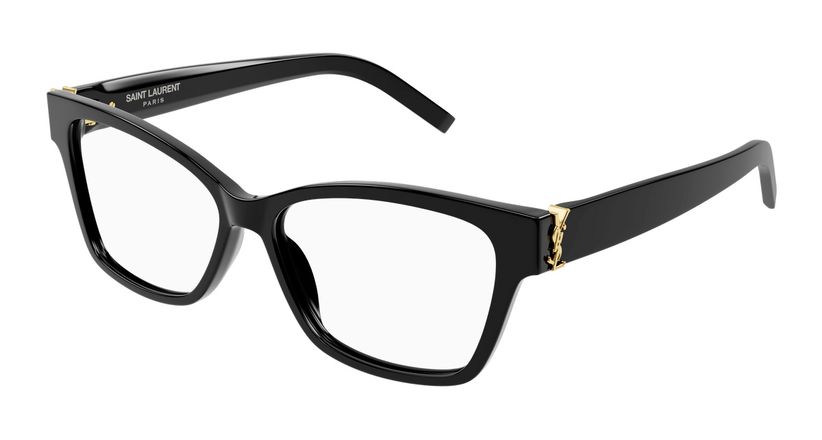Saint Laurent SL M116 Eyeglasses - Black / Transparent (001)