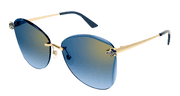 Cartier CT0398S Sunglasses - Gold / Blue (004)