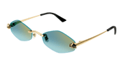 Cartier CT0433S Sunglasses - Gold / Green (003)