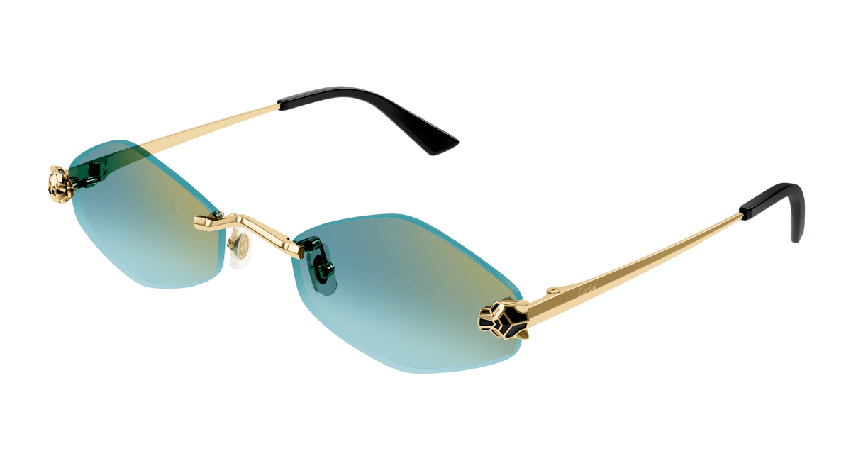 Cartier CT0433S Sunglasses - Gold / Green (003)