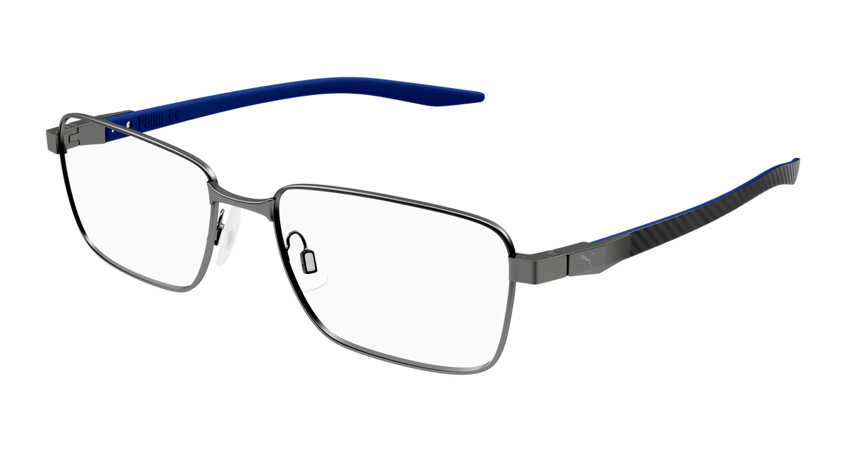Puma PU0421O Eyeglasses - Gunmetal / Transparent (002)