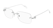 Cartier CT0421O Eyeglasses - Silver / Transparent (003)