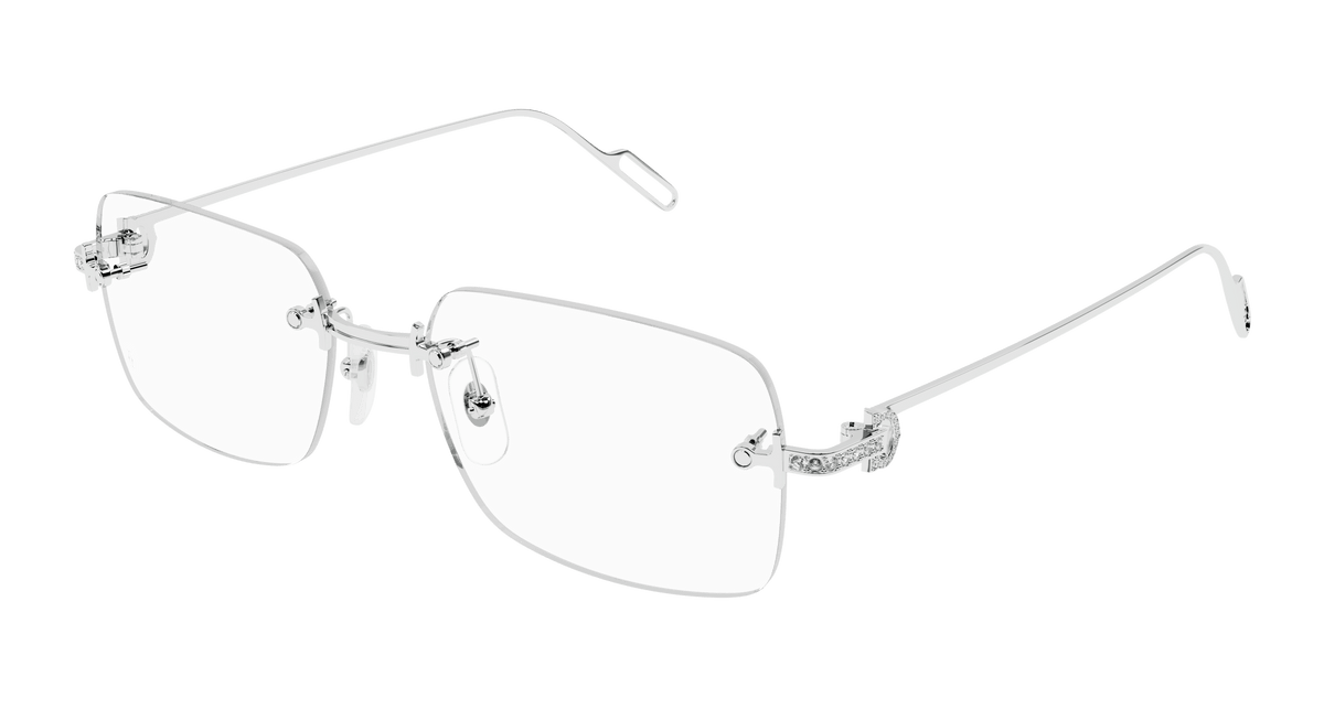 Cartier CT0421O Eyeglasses - Silver / Transparent (003)