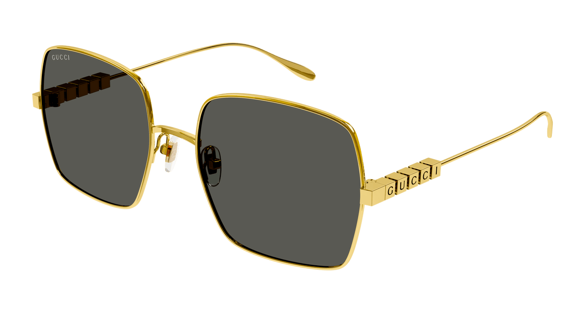 Gucci GG1434S Sunglasses - Gold / Grey (001)