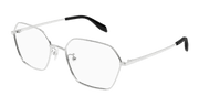 Alexander McQueen AM0437O Eyeglasses - Silver / Transparent (003)