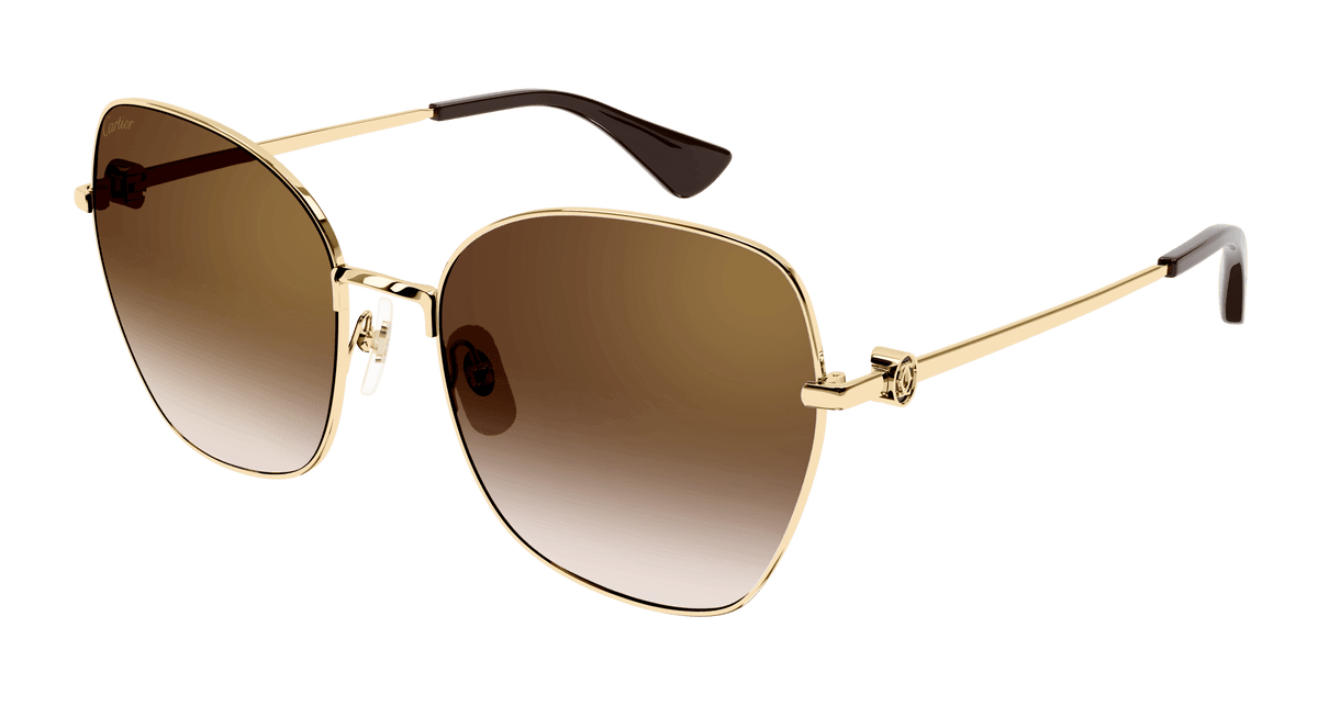 Cartier CT0402S Sunglasses - Gold / Brown (002)