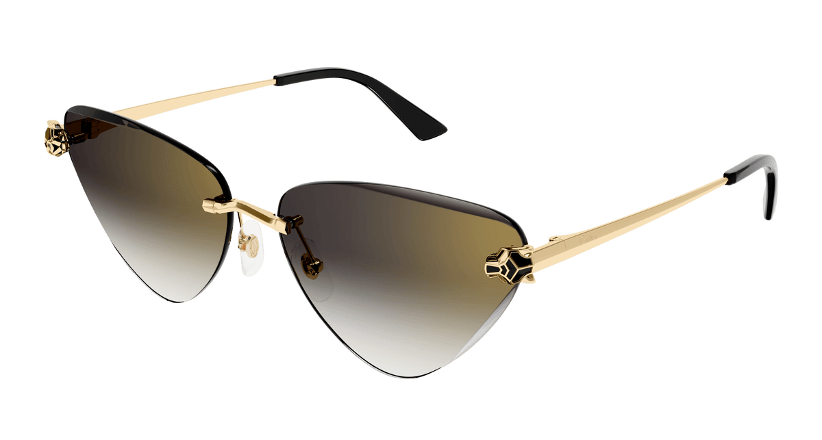 Cartier CT0399S Sunglasses - Gold / Grey (001)