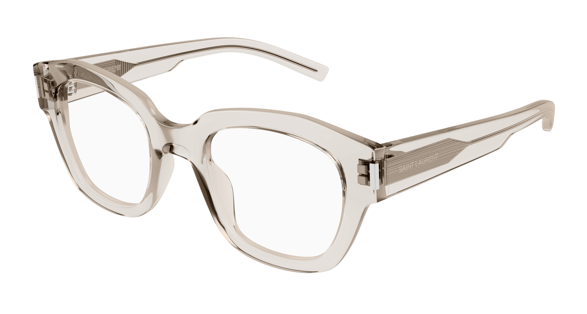 Saint Laurent SL 640 Eyeglasses - Beige / Transparent (004)