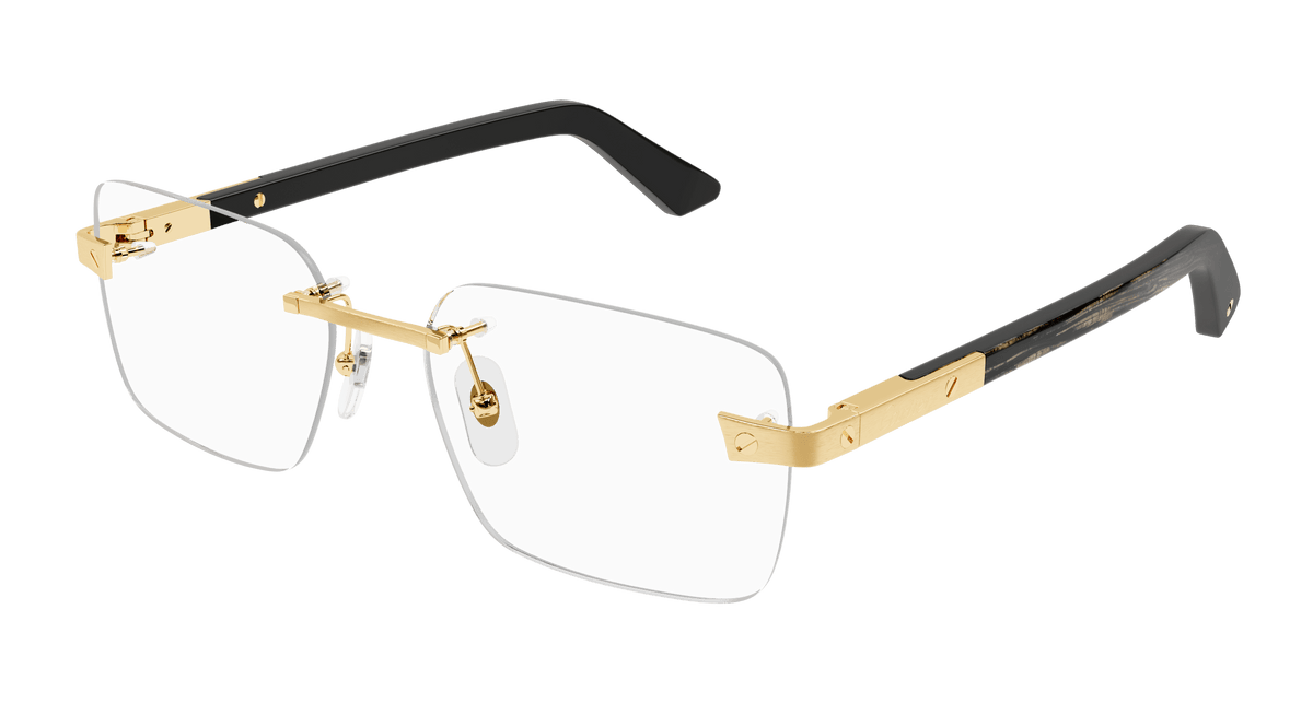 Cartier CT0411O Eyeglasses - Gold / Transparent (001)