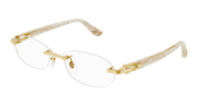 Cartier CT0455OJ Eyeglasses - Gold / Transparent (003)