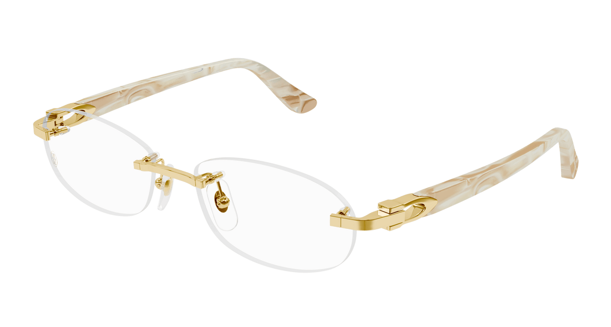 Cartier CT0455OJ Eyeglasses - Gold / Transparent (003)