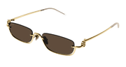 Gucci GG1278S Sunglasses - Gold / Brown (001)