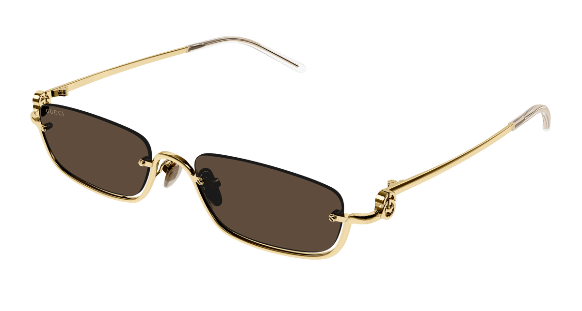 Gucci GG1278S Sunglasses - Gold / Brown (001)