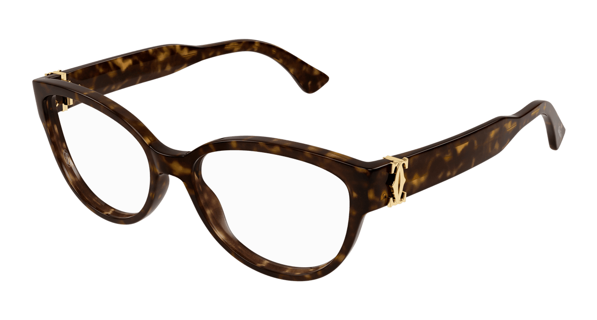 Cartier CT0450O Eyeglasses - Havana / Transparent (002)