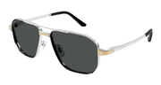 Cartier CT0424S Sunglasses - Silver / Smoke (001)