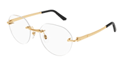 Cartier CT0408O Eyeglasses - Gold / Transparent (001)