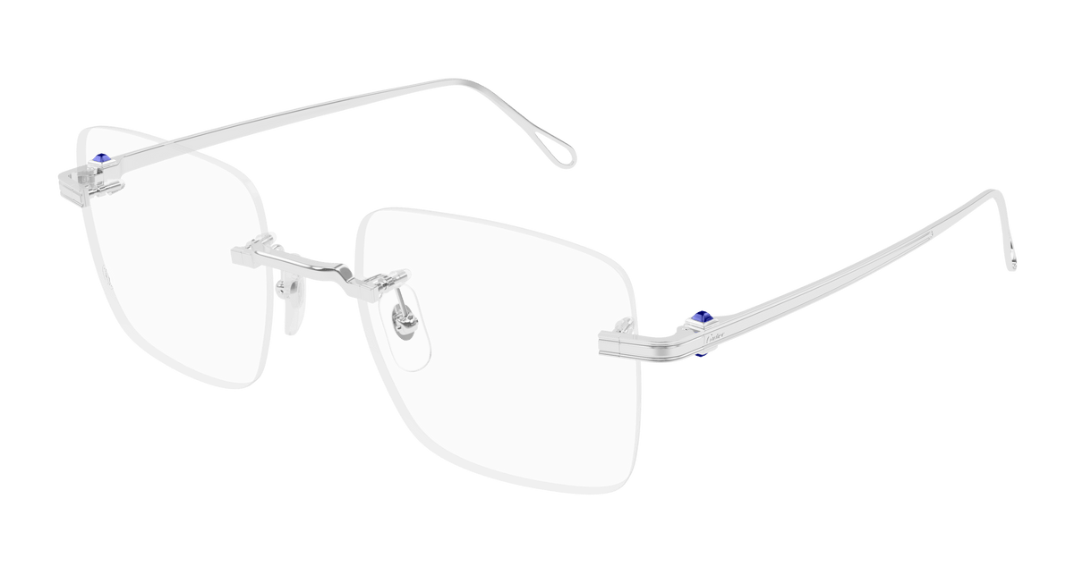 Cartier CT0458O Eyeglasses - Silver / Transparent (003)