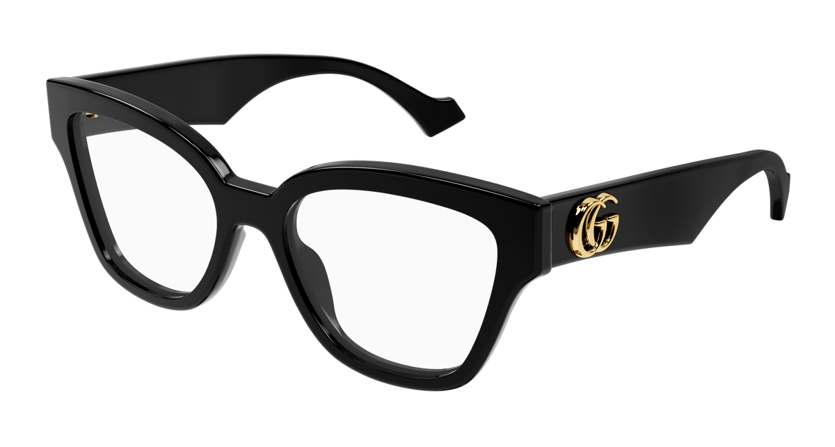 Gucci GG1424O Eyeglasses - Black / Transparent (005)
