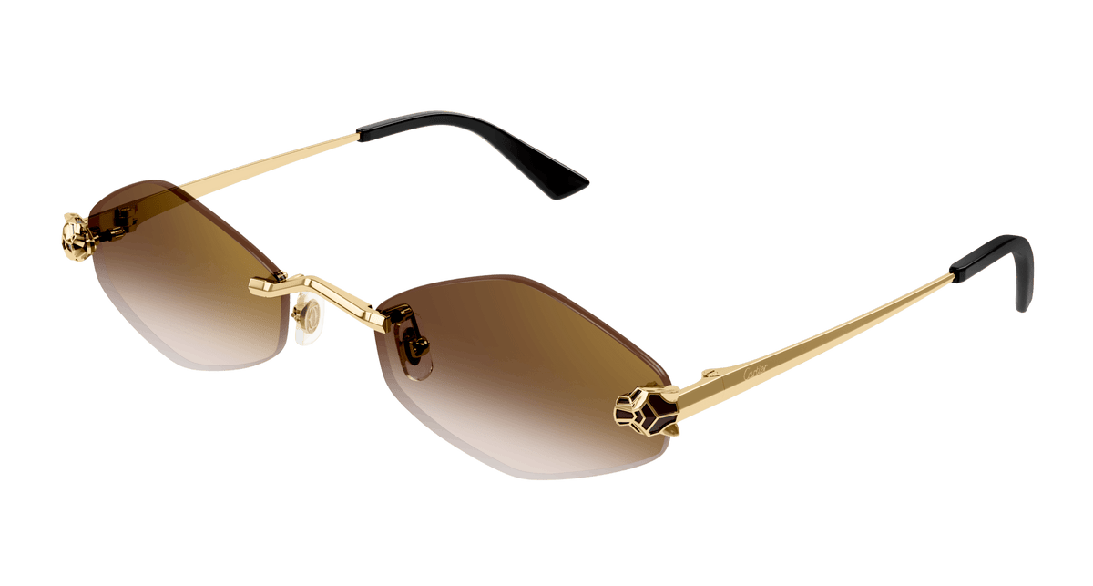 Cartier CT0433S Sunglasses - Gold / Brown (002)