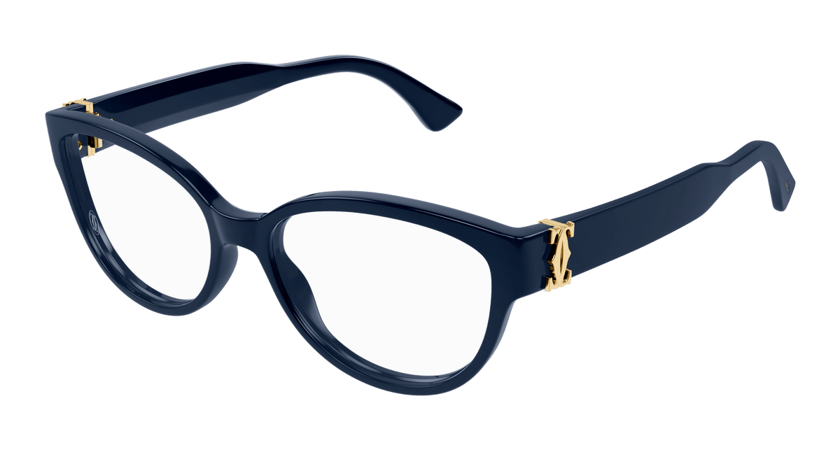 Cartier CT0450O Eyeglasses - Blue / Transparent (003)