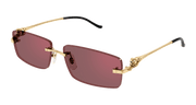 Cartier CT0430S Sunglasses - Gold / Red (009)