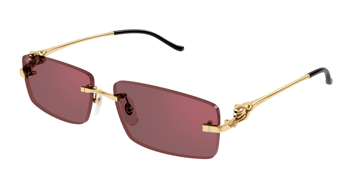 Cartier CT0430S Sunglasses - Gold / Red (009)