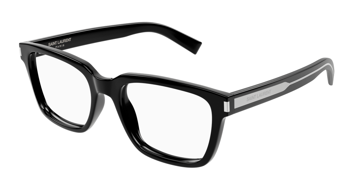 Saint Laurent SL 621 Eyeglasses - Black / Transparent (001)