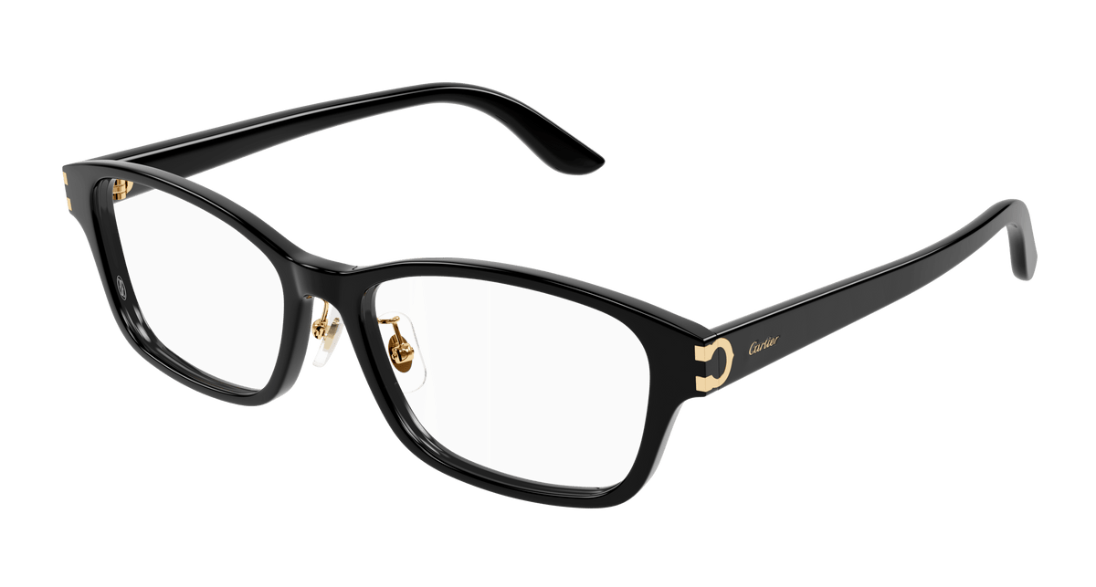 Cartier CT0457OJ Eyeglasses - Black / Transparent (001)