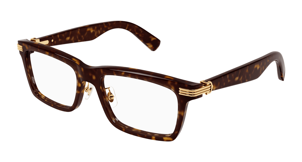 Cartier CT0420OA Eyeglasses - Havana / Transparent (002)