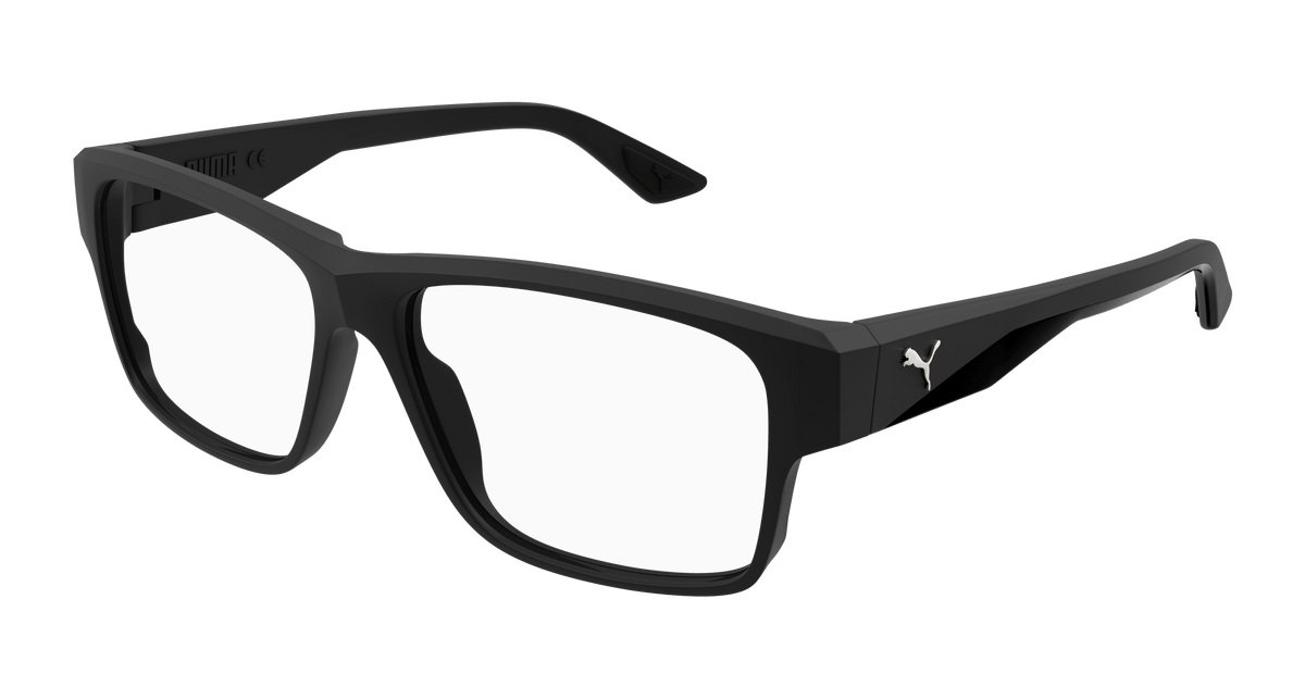 Puma PU0408O Eyeglasses - Black / Transparent (002)