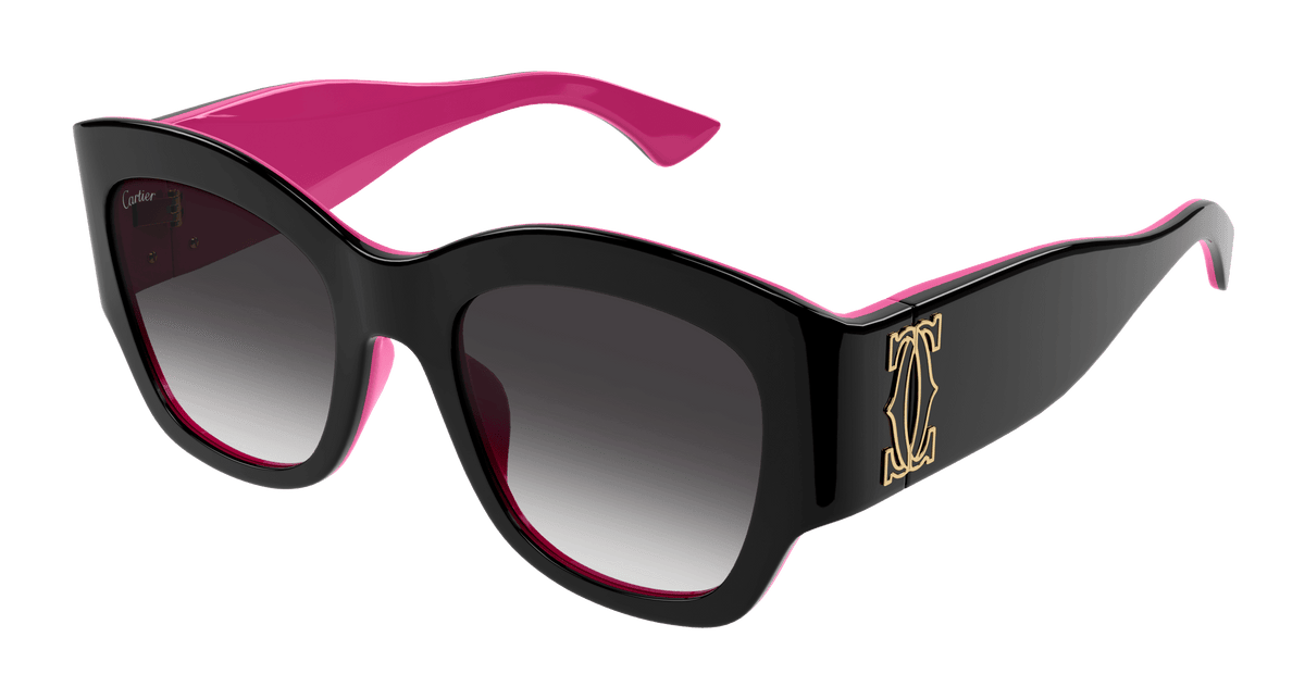 Cartier CT0304S Sunglasses - Black / Grey (005)