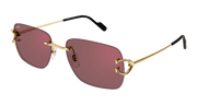Cartier CT0330S Sunglasses - Gold / Red (012)