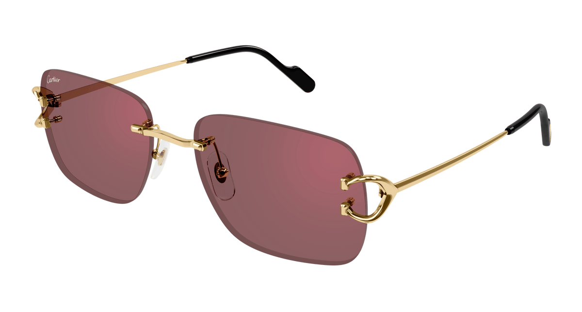 Cartier CT0330S Sunglasses - Gold / Red (012)