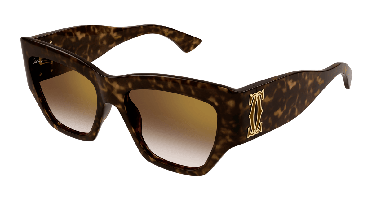 Cartier CT0435S Sunglasses - Havana / Brown (002)