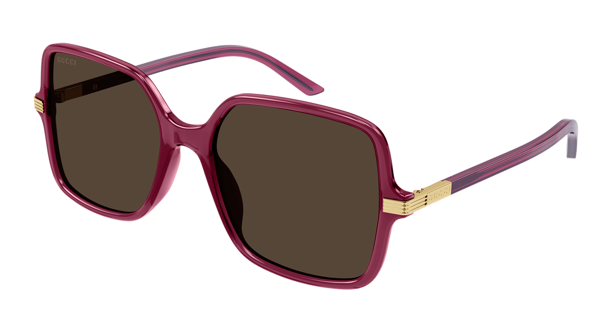 Gucci GG1449S Sunglasses - Burgundy / Brown (004)
