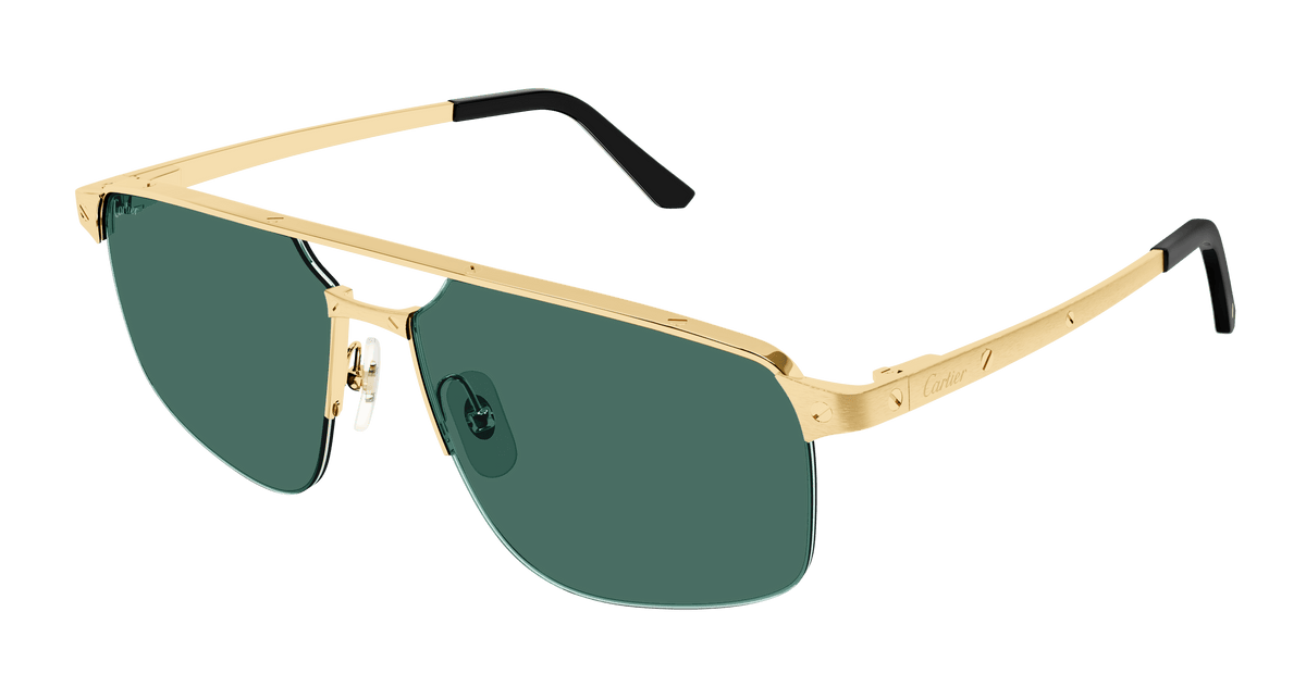 Cartier CT0385S Sunglasses - Gold / Green (002)