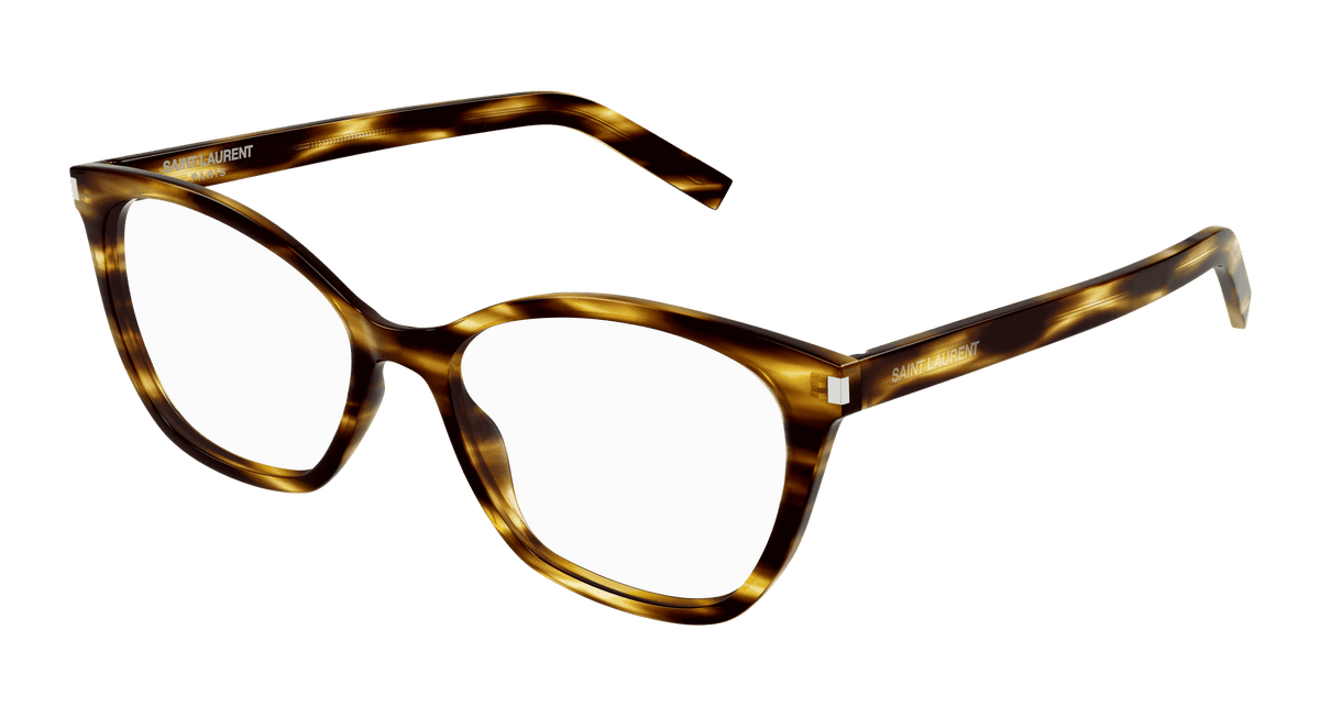 Saint Laurent SL 287 SLIM Eyeglasses - Havana / Transparent (007)