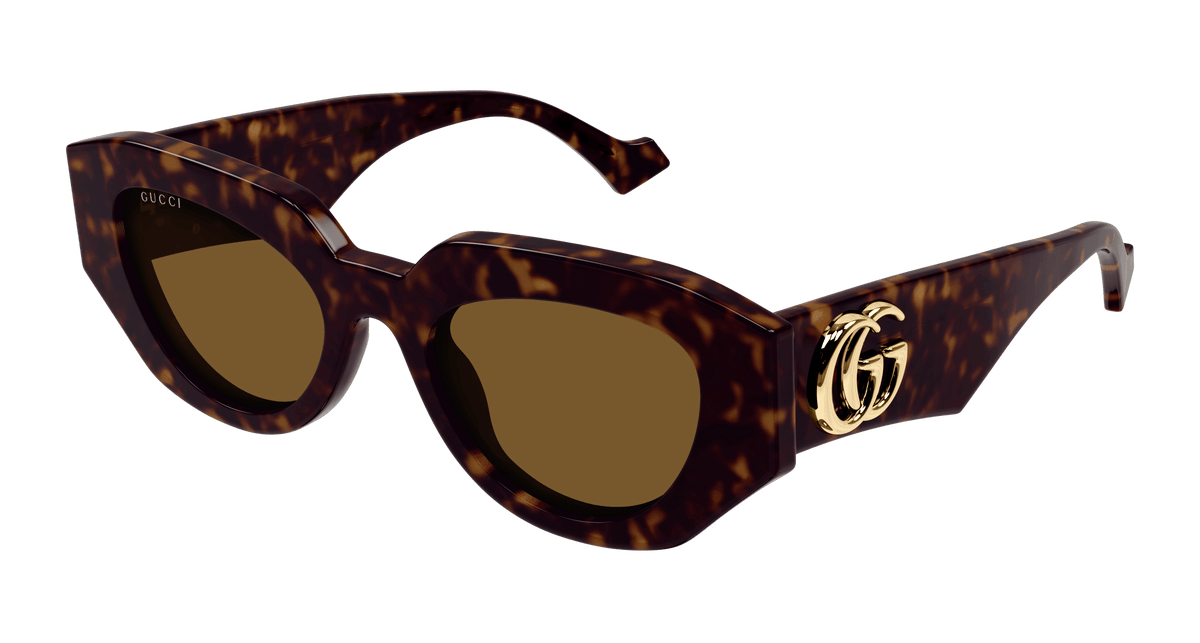 Gucci GG1421S Sunglasses - Havana / Brown (002)
