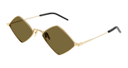 Saint Laurent SL 302 LISA Sunglasses - Gold / Brown (011)