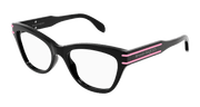 Alexander McQueen AM0401O Eyeglasses - Black / Transparent (003)