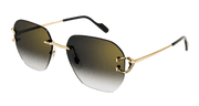 Cartier CT0394S Sunglasses - Gold / Grey (001)