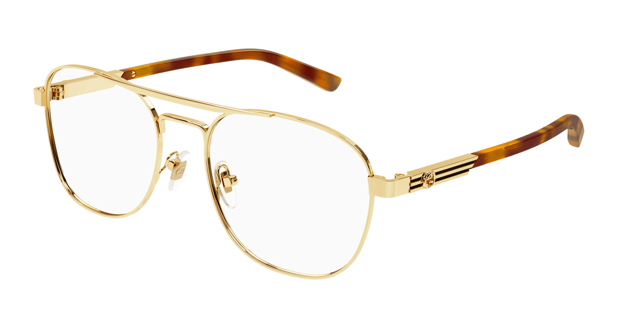 Gucci GG1290O Eyeglasses - Gold / Transparent (002)