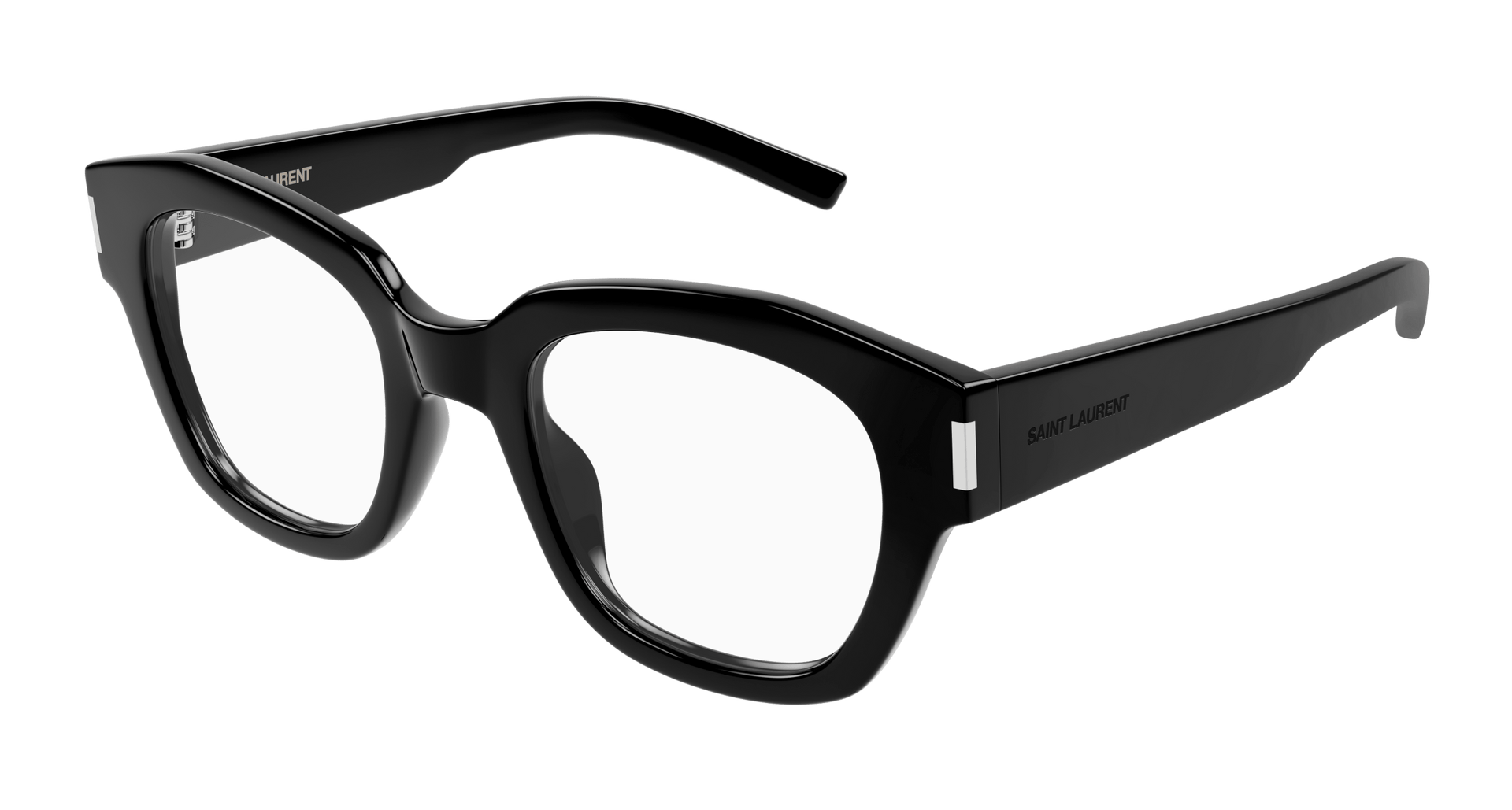 Saint Laurent SL 640 Eyeglasses - Black / Transparent (001)
