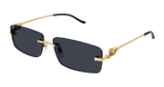 Cartier CT0430S Sunglasses - Gold / Grey (001)