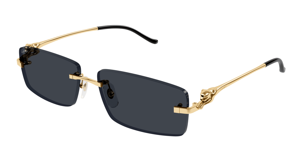 Cartier CT0430S Sunglasses - Gold / Grey (001)